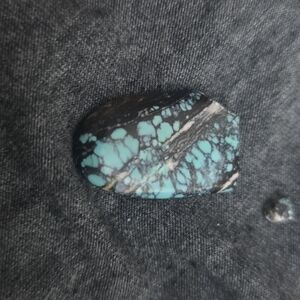 Turquoise and Black Stone Pendant